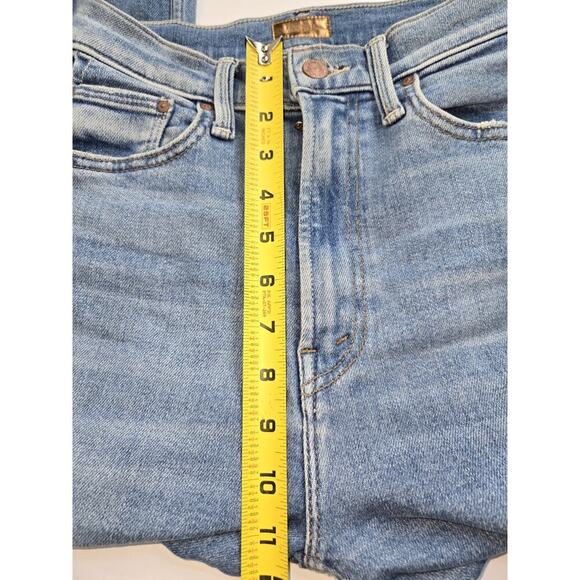 Mother Denim High Waisted Looker Ankle Fray,‎ Party Like A Pirate Size 25 CLEAN - Picture 7 of 15